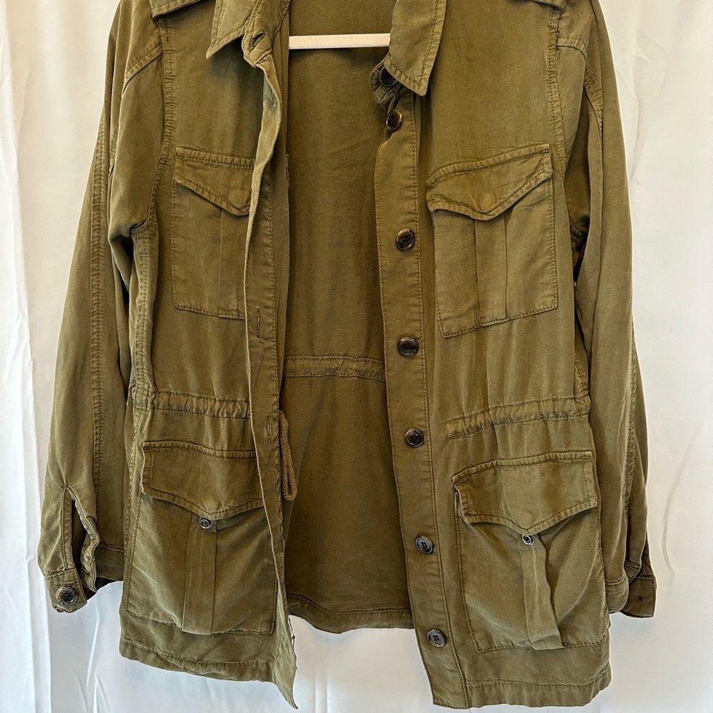 Topshop Olive Utility Jacket